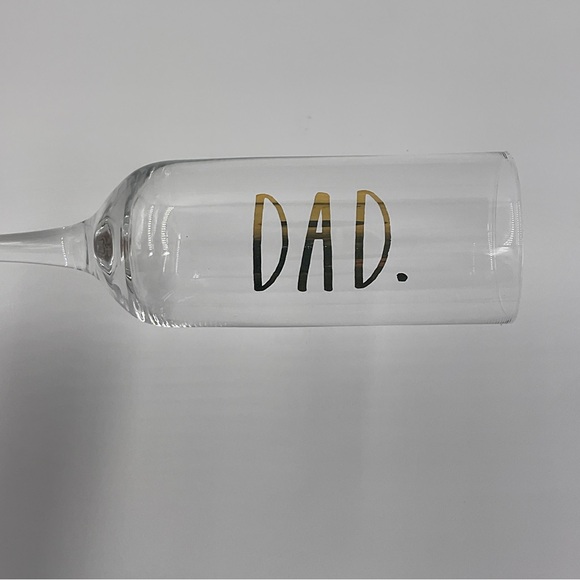 Rae Dunn DAD Pregnancy Announcement Stemmed Champagne Flute Glass Surprise - Picture 7 of 12